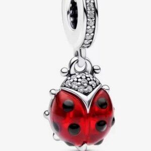 Brand New Pandora Red Ladybird Dangle Charm
